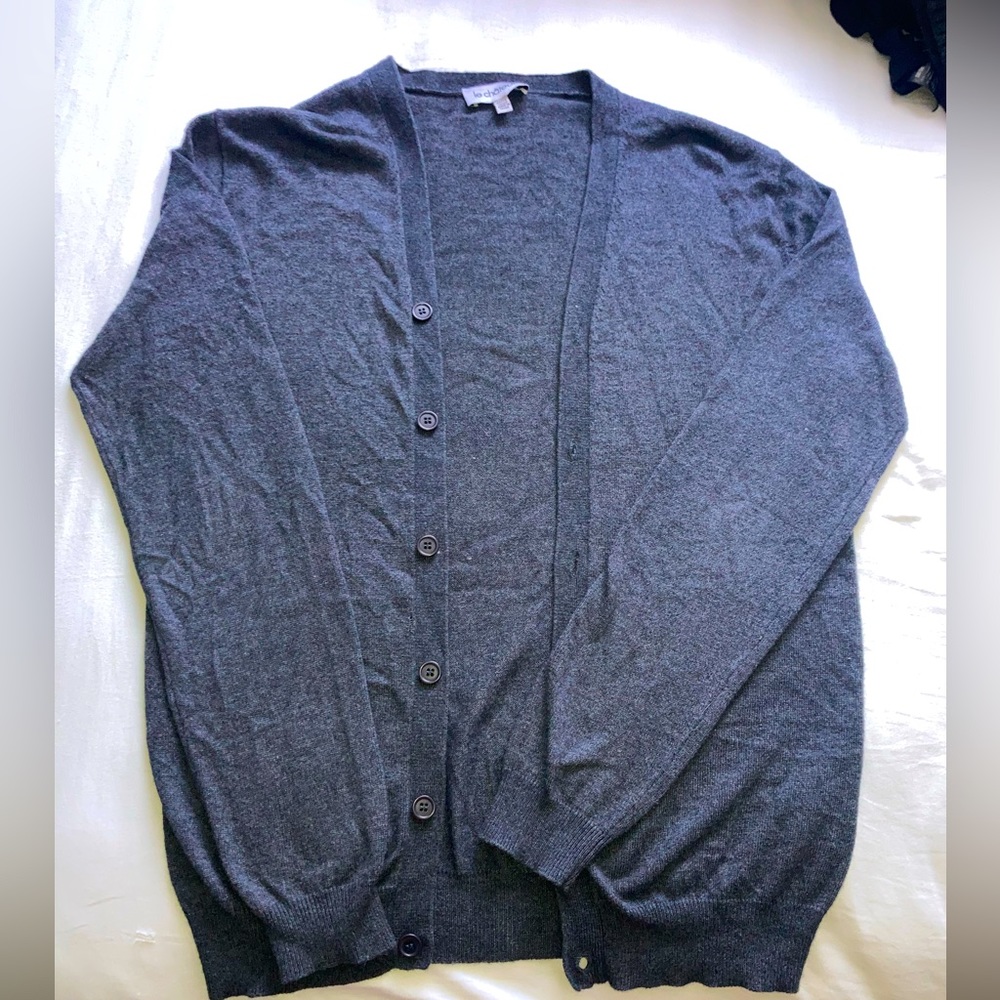 Grey Button Up Cardigan